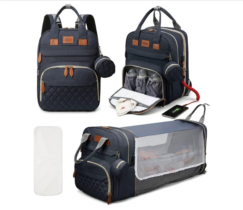 3-in-1 Diaper Bag & Travel Bassinet