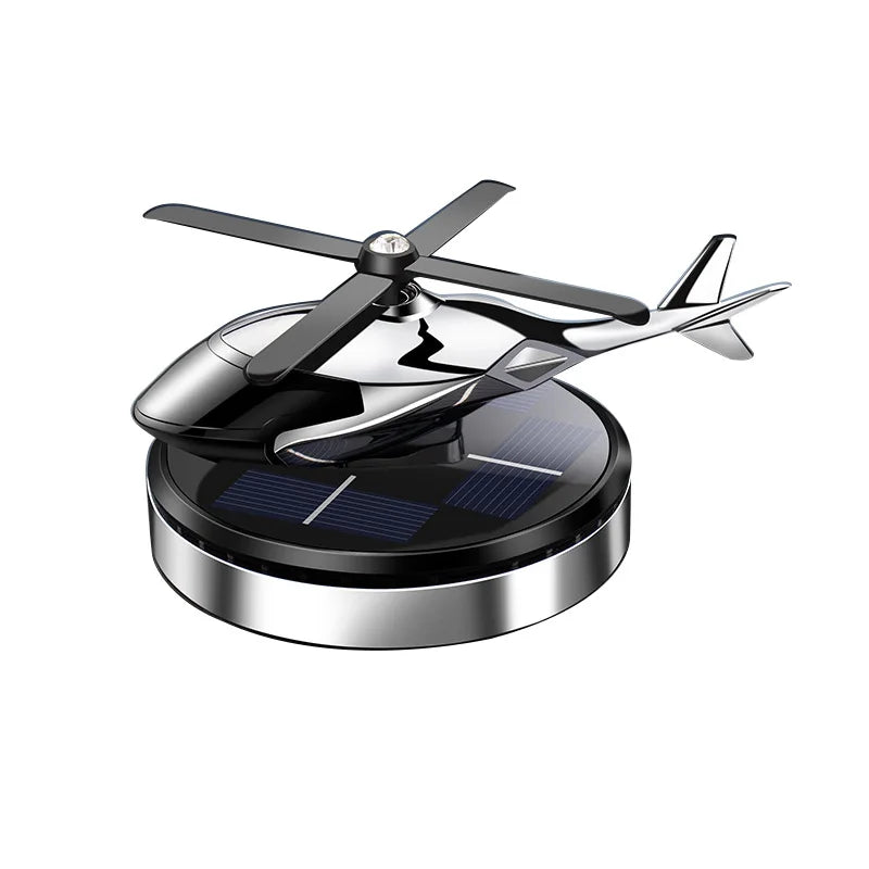 Solar-Powered Helicopter Car Diffuser