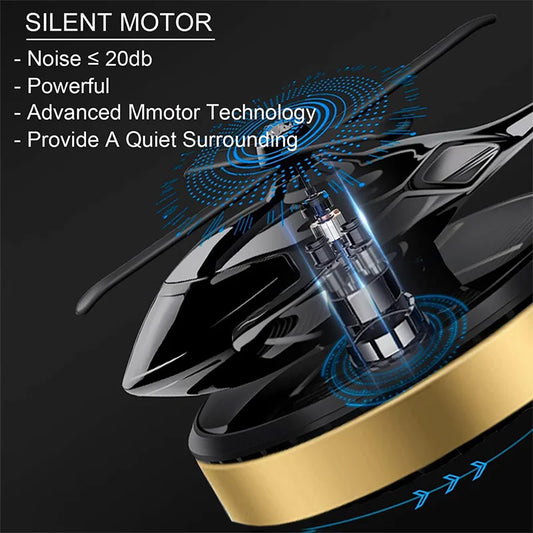 Solar-Powered Helicopter Car Diffuser