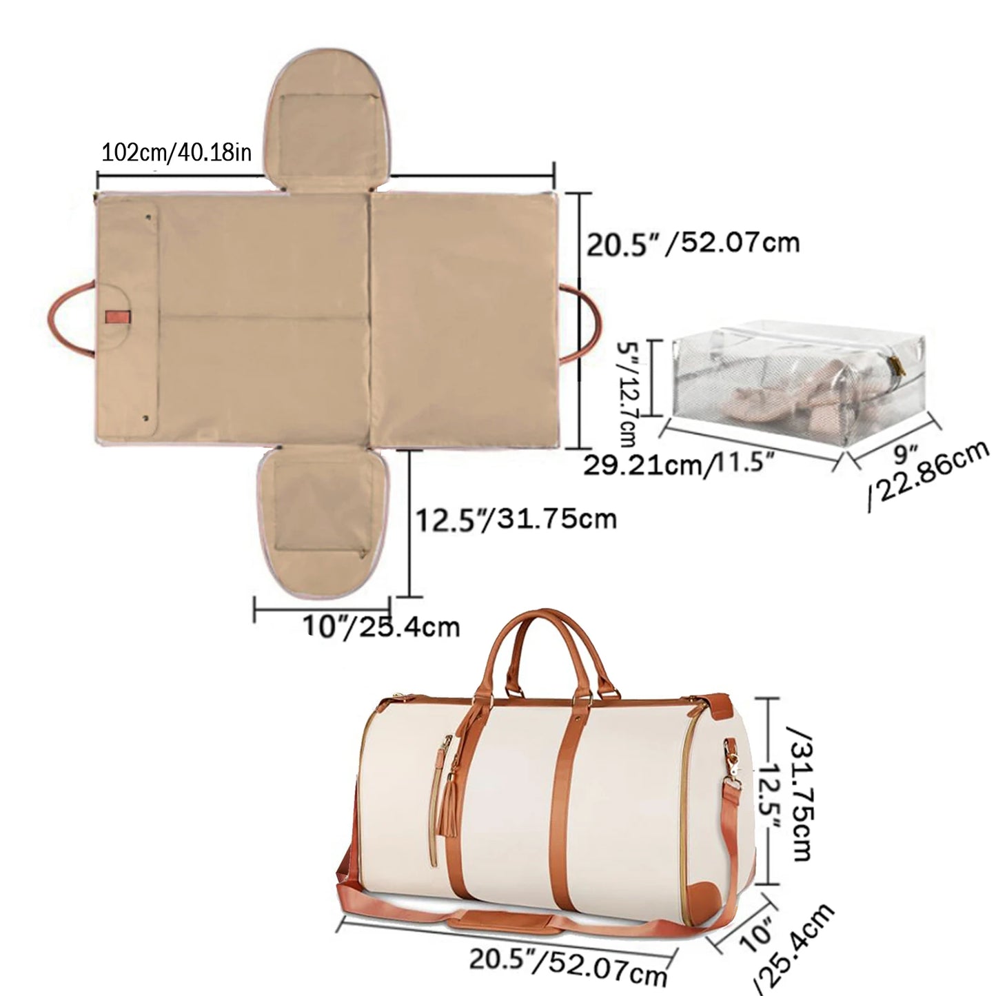 Garment Duffel Traveling Bag