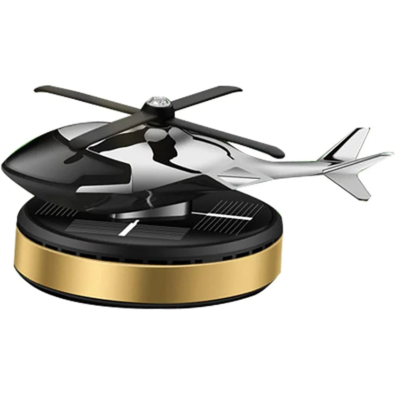 Solar-Powered Helicopter Car Diffuser