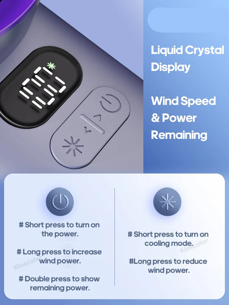 Portable Handheld Fan 100 Wind Speeds