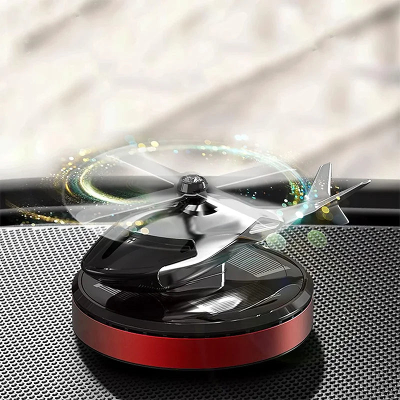 Solar-Powered Helicopter Car Diffuser