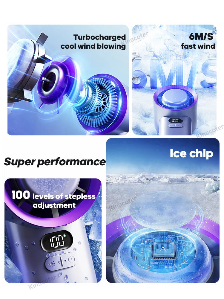 Portable Handheld Fan 100 Wind Speeds