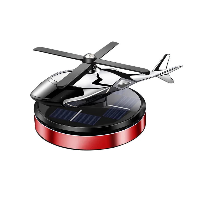 Solar-Powered Helicopter Car Diffuser