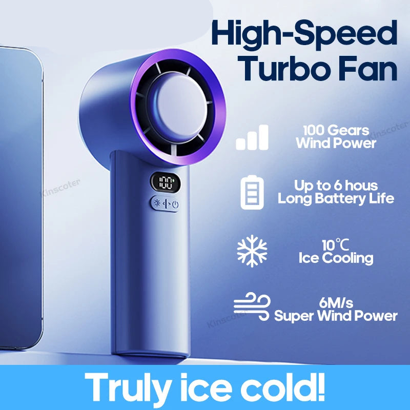 Portable Handheld Fan 100 Wind Speeds