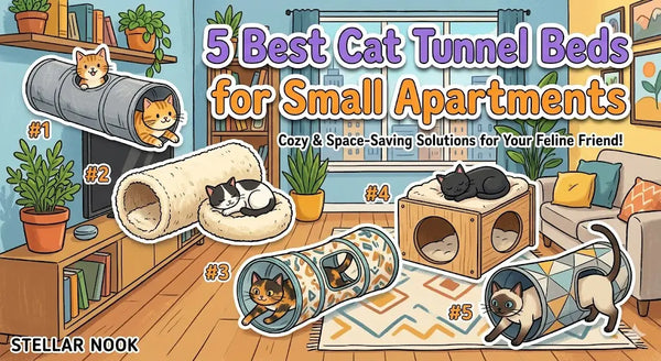 5 Best Cat Tunnel Beds for Small Apartments