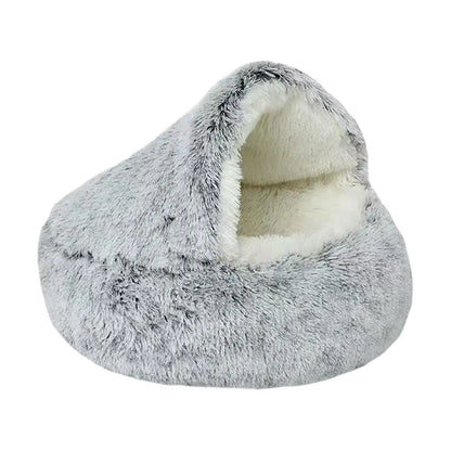 Winter Plush Pet Cat Bed Round Cat Cushion Cat House Warm Cats Basket Pet Sleep Bag Kitten Nest Kennel for Cats Pet Cats