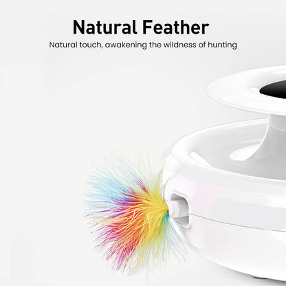 2-in-1 Smart Cat Automatic Feather Ball Toy