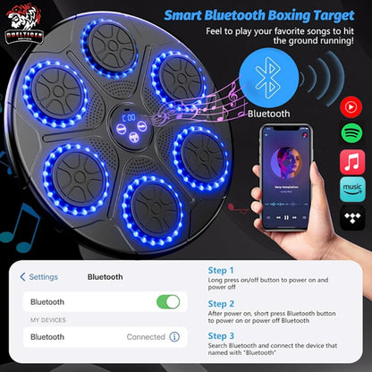 Smart Bluetooth Music Boxing Trainer