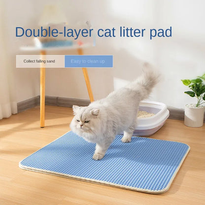 (🔥LIMITED-TIME OFFER: 49% DISCOUNT) Anti-Skid Cat Litter Mat - Grab Yours Now!