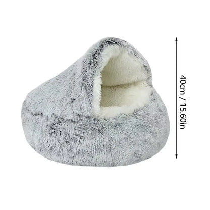 Winter Plush Pet Cat Bed Round Cat Cushion Cat House Warm Cats Basket Pet Sleep Bag Kitten Nest Kennel for Cats Pet Cats