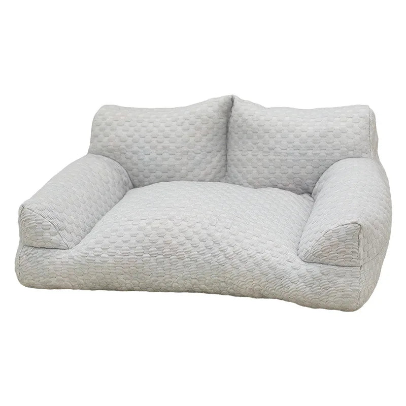 Cooling Dog Bed – Breathable Washable Cotton Pet Bed for Dogs & Cats