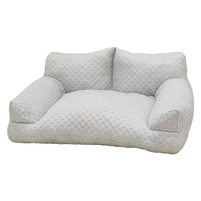 Cooling Dog Bed – Breathable Washable Cotton Pet Bed for Dogs & Cats