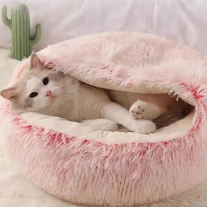 Winter Plush Pet Cat Bed Round Cat Cushion Cat House Warm Cats Basket Pet Sleep Bag Kitten Nest Kennel for Cats Pet Cats