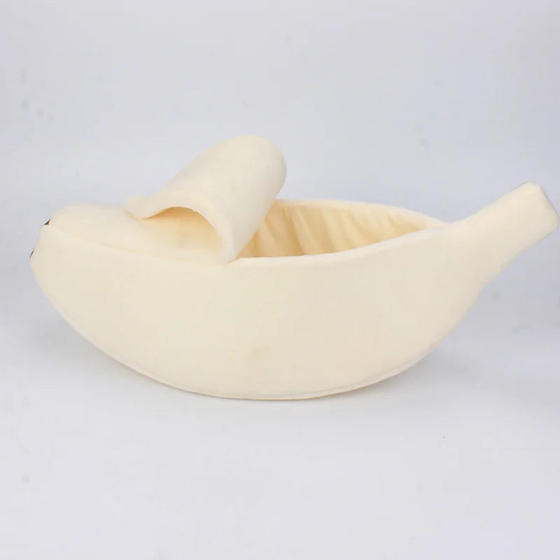banana-cat-bed-cute-white-color