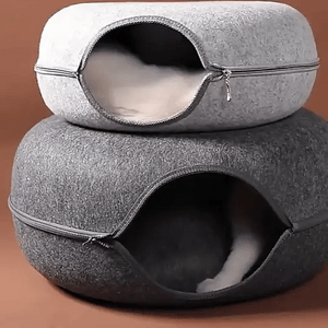 Cozy Donut Cat Tunnel Bed for Indoor Cats