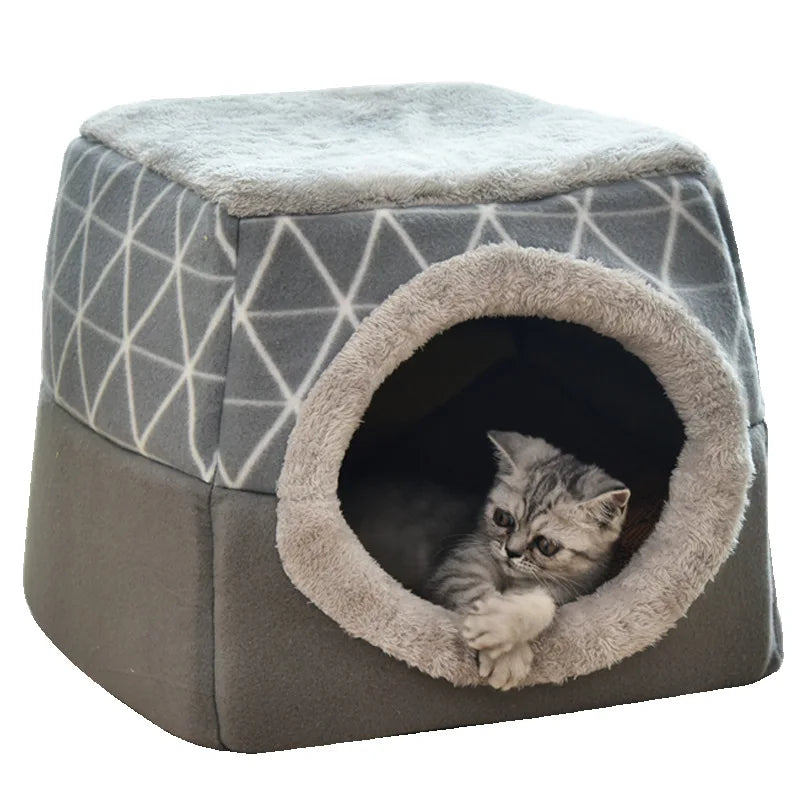 Cat Cave Bed for Indoor Cats