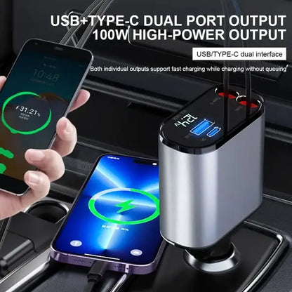 fast-retractable-car-charger-universal-usb-car-adapter-with-tangle-free-cable-two