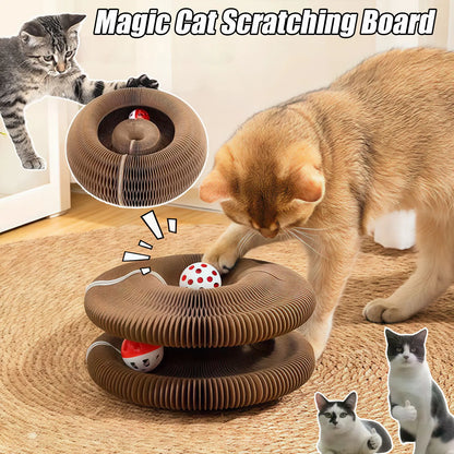 twisty-paws-round-cat-scratcher-with-ball-toy-one